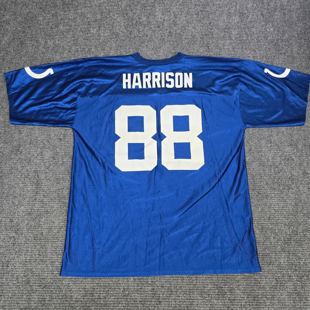 Vintage Marvin Harrison 88 Indianapolis Colts NFL Players Jersey XL Blue